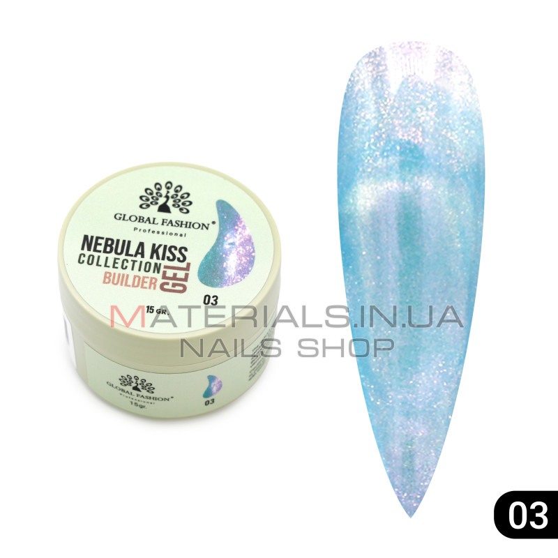 Гель для моделювання нігтів 15 гр, Nebula Kiss Builder Gel 03