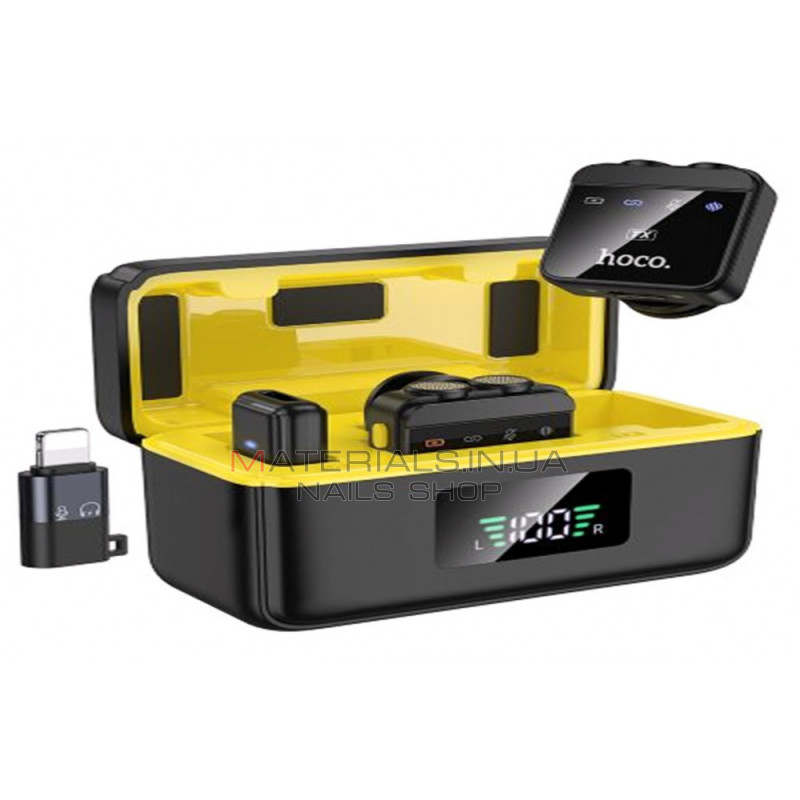 Wireless Digital Microphone — Hoco L17 Dual-mic (iP/Type-C) Wireless Digital Microphone — Hoco L17 Dual-mic (iP/Type-C)