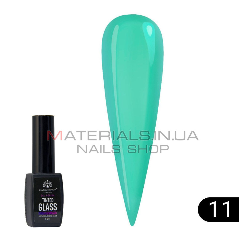 Витражный гель-лак Global Fashion Tinted Glass №11, 8 мл