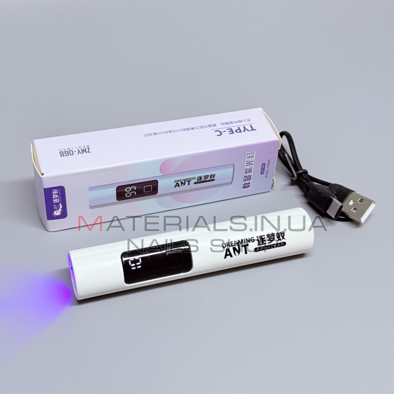 Портативна UV-лампа для манікюру ZMY-068 з акумулятором та зарядкою Type-C