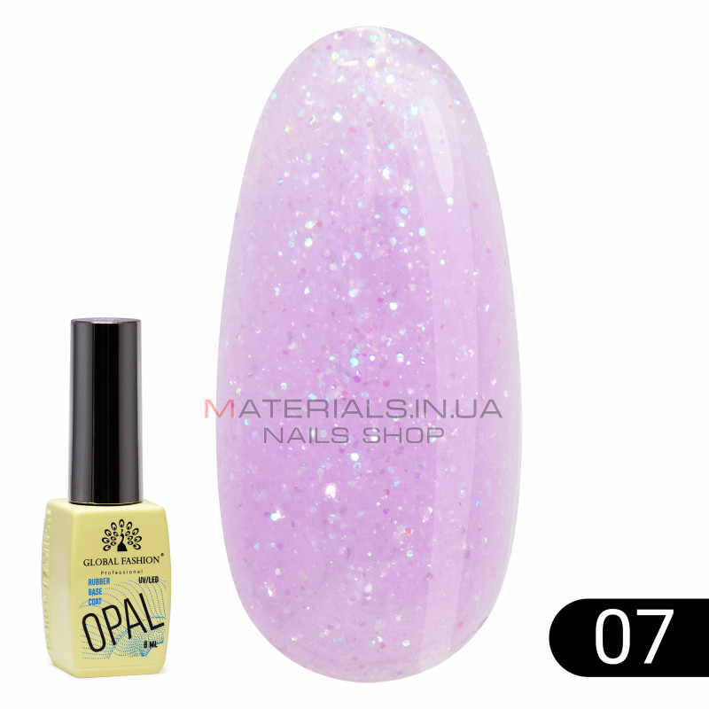 Каучукова база Opal Global Fashion 8 мл, 07 Каучукова база Opal Global Fashion 8 мл, 07