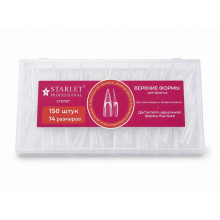 Верхні форми для френчу та нарощування нігтів Starlet Professional Стилет, 150 шт.