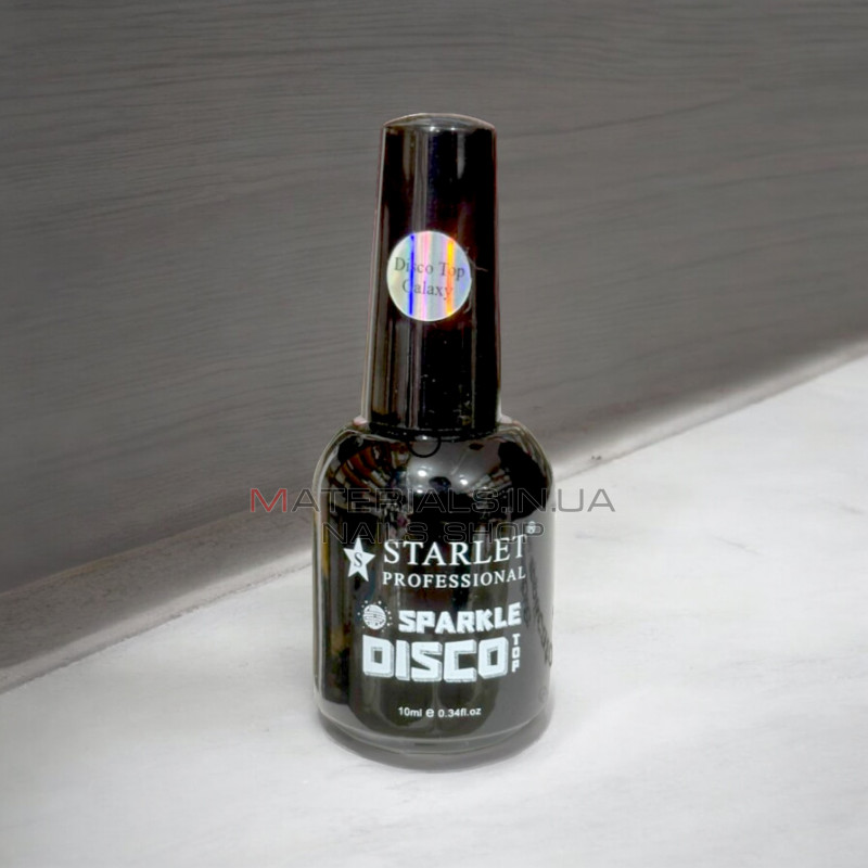 Финишное светоотражающее покрытие Starlet Sparkle Disco Top Galaxy 10ml Финишное светоотражающее покрытие Starlet Sparkle Disco Top Galaxy 10ml