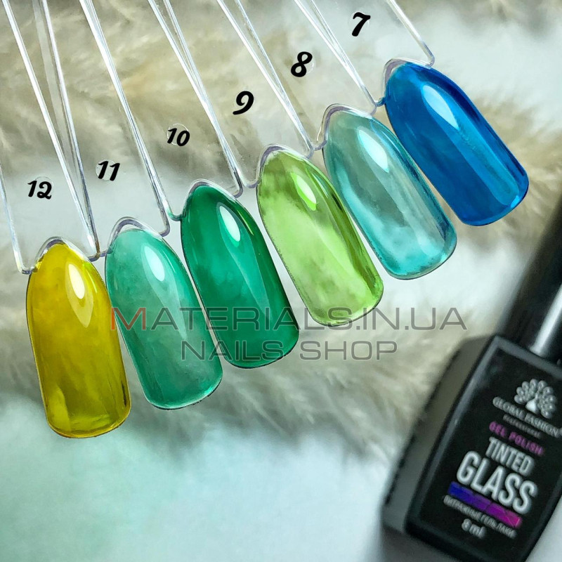 Витражный гель-лак Global Fashion Tinted Glass №8, 8 мл