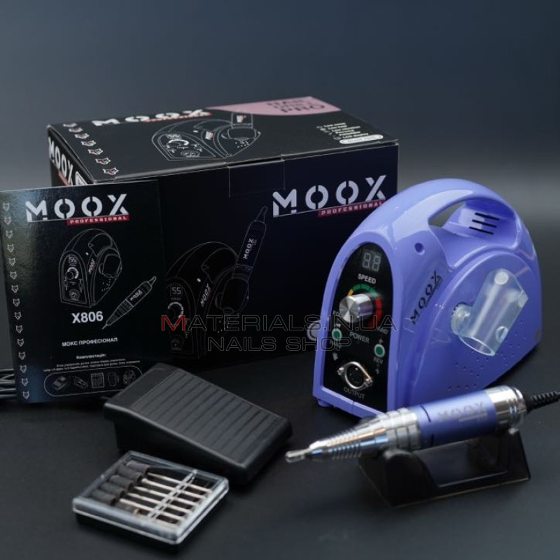 Фрезер Мокс X806 (Sky blue) на 55 000 об./мин. и 80W. для маникюра и педикюра Фрезер Мокс X806 (Sky blue) на 55 000 об./мин. и 80W. для маникюра и педикюра