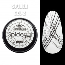 Кольорове павутинка Spider Gel Designer, 8 мл, Чорний S2