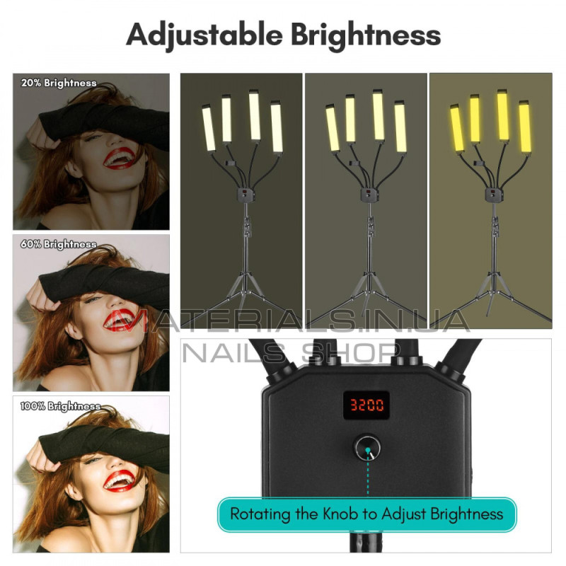 LED-відеосвітло комплект HD-65X 448 шт., 3200 K-5600 K + holder