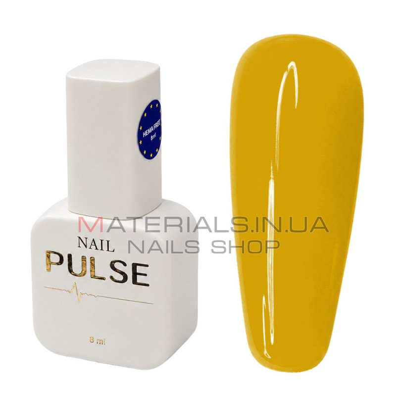 Гель-лак NAIL PULSE Gel Polish №14, 8 мл гірчичний