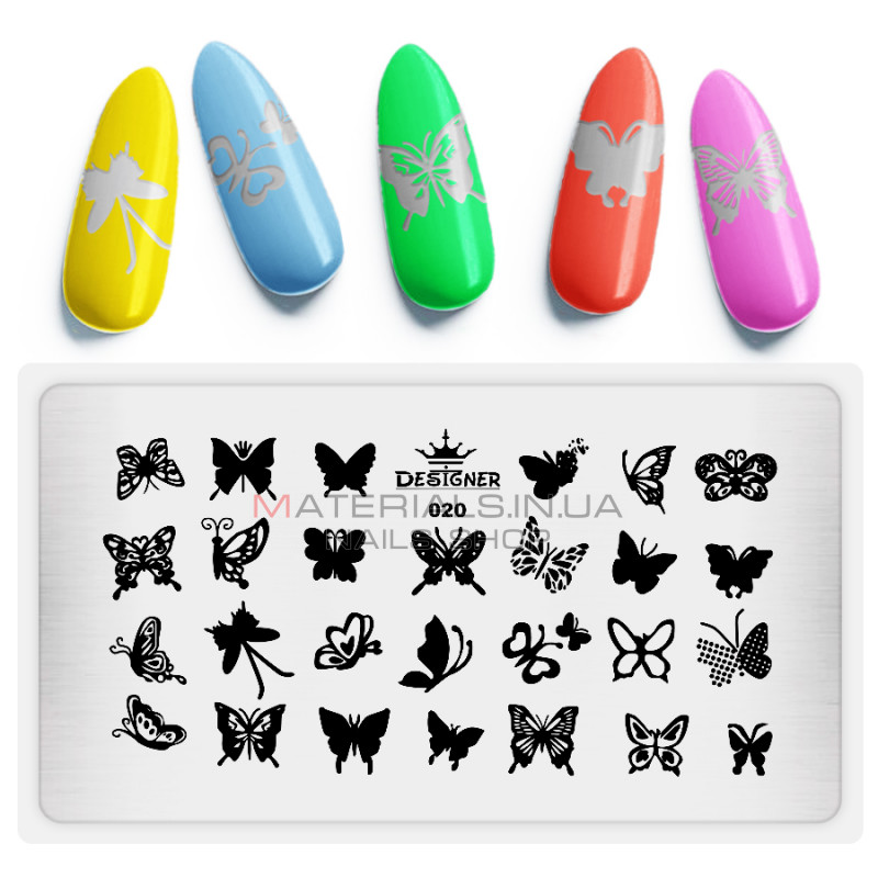 Диск для стемпінгу Designer металевий (12x6 см) №020 Диск для стемпінгу Designer металевий (12x6 см) №020