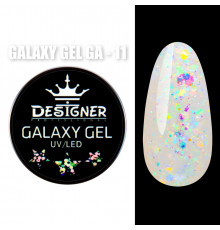 Galaxy Gel Глітерний гель Designer Professional з блискітками, 10 мл. GA-11