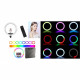 Лампа Кольцевая LED RL-18 RGB Original 46 cm 18" | 416 Lights