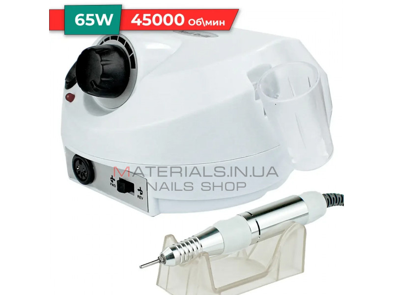 Фрезер для манікюру Nail Master ZS 601 65 Вт 45000 оборотів, манікюрний фрезер білий оригінал NSH