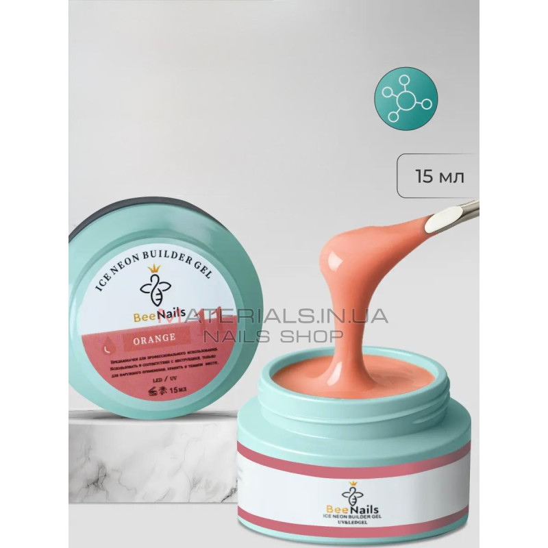 Ice Neon Builder Gel №11 Bee Nails, 15 ml