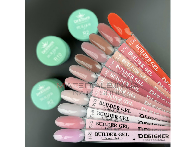 Builder Gel 15 мл., Дизайнер (Моделирующий гель) R21 Pink Cloud