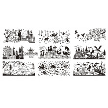 Диск для стемпінгу Designer металевий (12x6 см) №129