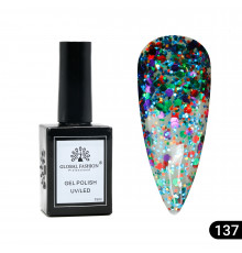 Гель лак Global Fashion, Gel polish 15 ml, 137
