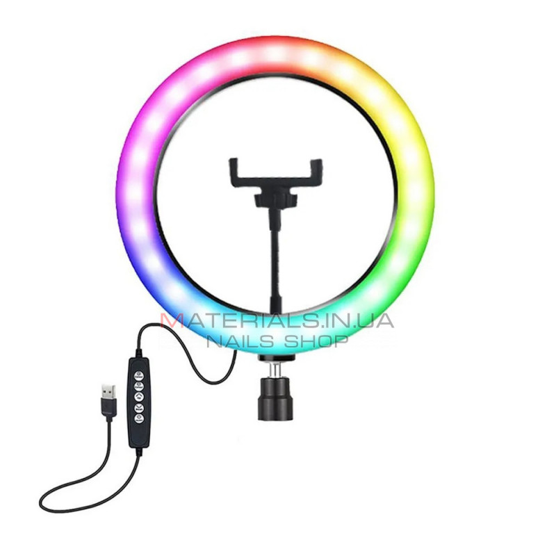 Лампа Кольцевая RGB LED (26 cm) 3D-26 Лампа Кольцевая RGB LED (26 cm) 3D-26