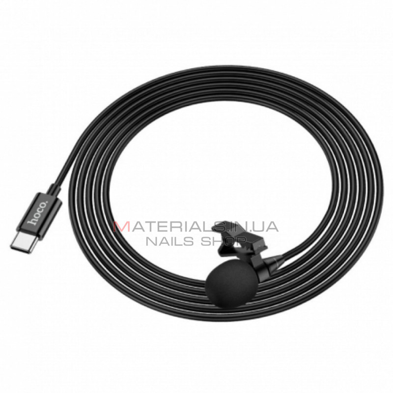 Microphone Hoco L14 Type-C lavalier — Black Microphone Hoco L14 Type-C lavalier — Black
