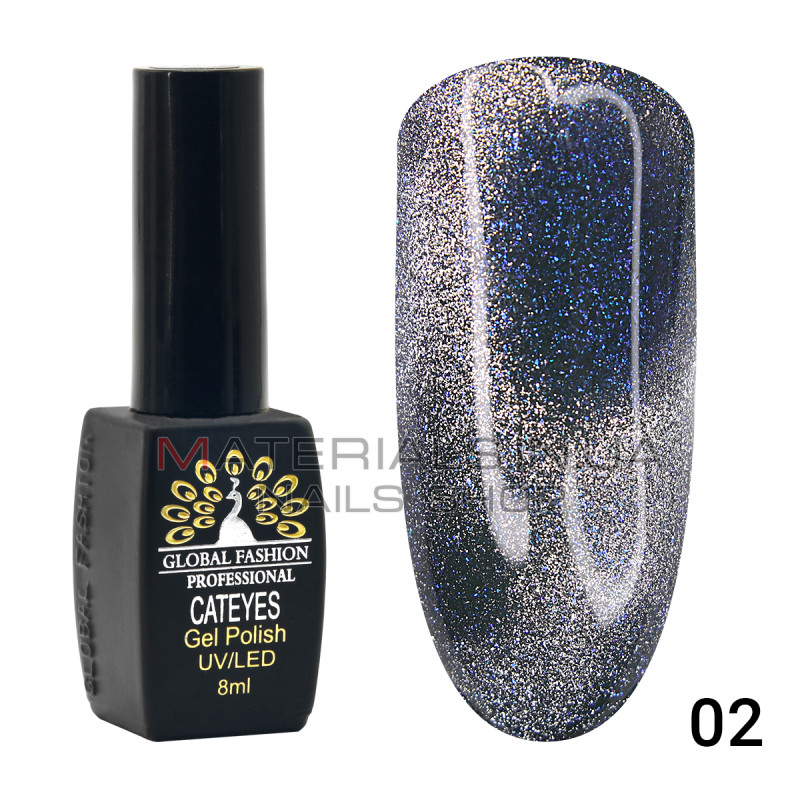 Гель лак кошачий глаз 24D Wild 02