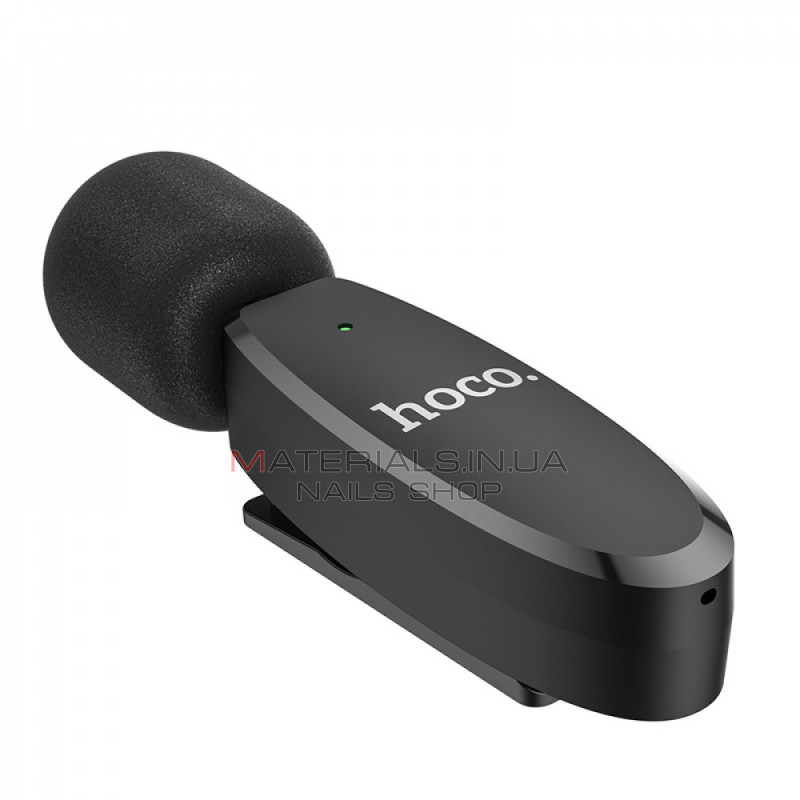 Wireless Digital Microphone Hoco L15 Type-C Crystal lavalier — Black Wireless Digital Microphone Hoco L15 Type-C Crystal lavalier — Black
