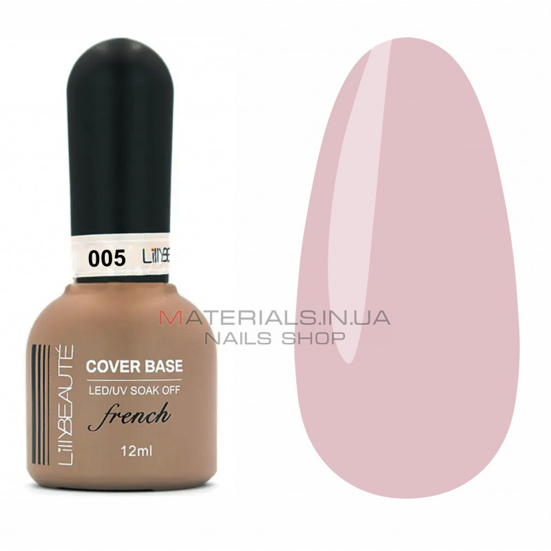 База камуфлююча Lilly Beaute Cover Base 12 мл №5, ніжно-рожевий