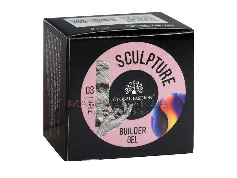 Скульптурний гель SCULPTURE BUILDER GEL 15 гр, PINK №03