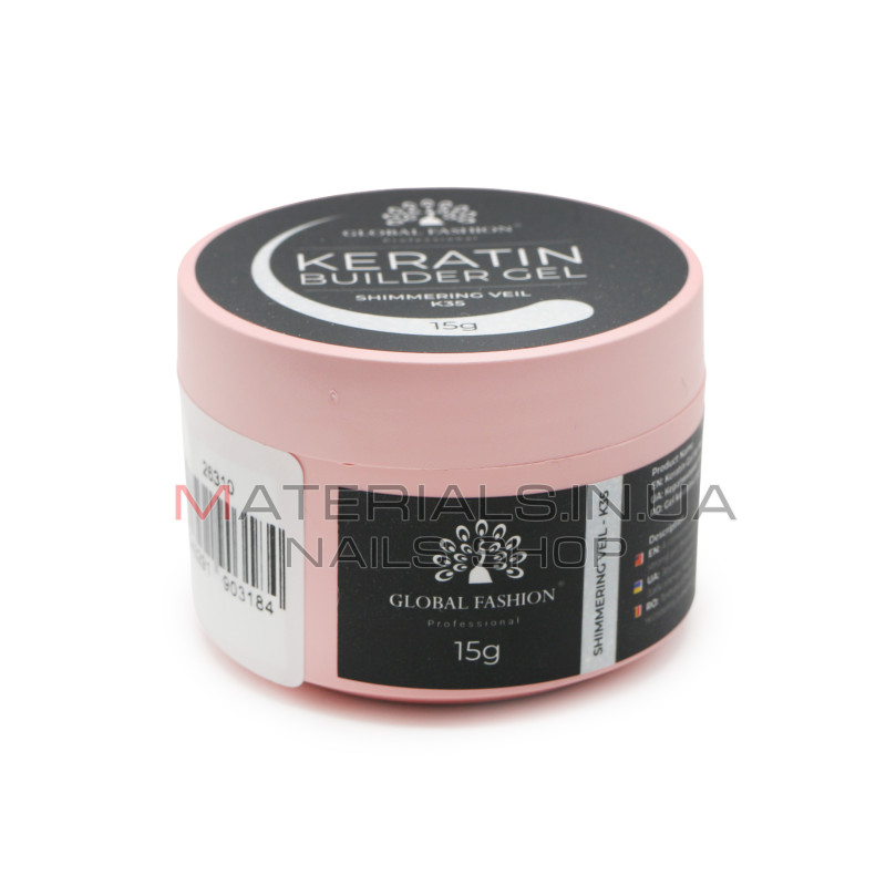 KERATIN BUILDER GEL, Global Fashion, 15 g, K35