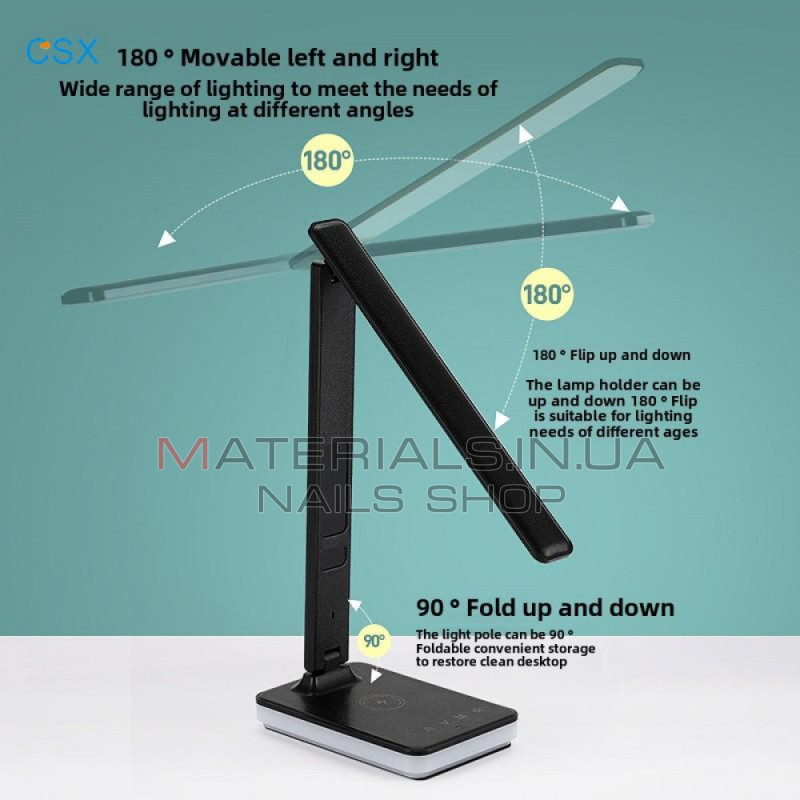 Настільна USB LED-лампа N7 Pro, сенсорне керування, димер, 6000 К