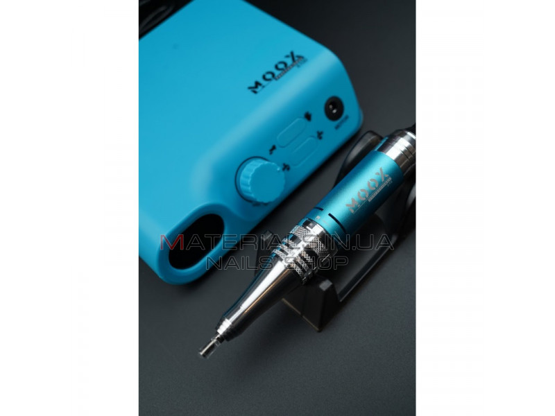 Фрезер Мокс X100 (Light blue) на 45 000 об/хв. та 70W. для манікюру та педикюру