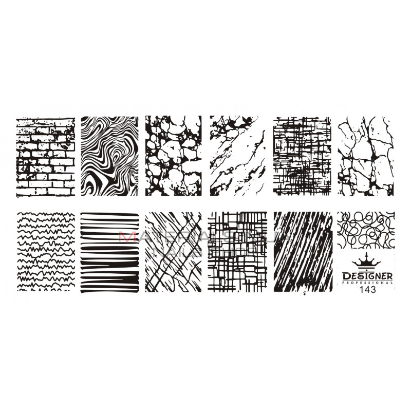 Диск для стемпінгу Designer металевий (12x6 см) №143
