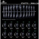 Fast gel tips №4 (Stiletto, small size) - Гелеві типси Дизайнер