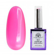 Гель для нарощування 6 in 1 crystal gel jelly colour, 15 мл, 6605