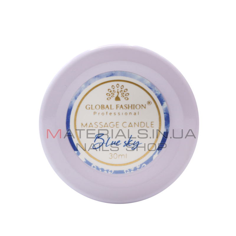 Масажна свічка Global Fashion, 30 ml, Blue sky