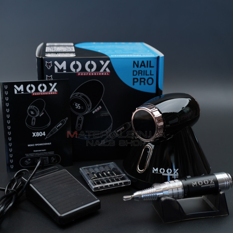 Фрезер Мокс X804 (Black) на 55 000 об./мин. и 80W. для маникюра и педикюра Фрезер Мокс X804 (Black) на 55 000 об./мин. и 80W. для маникюра и педикюра