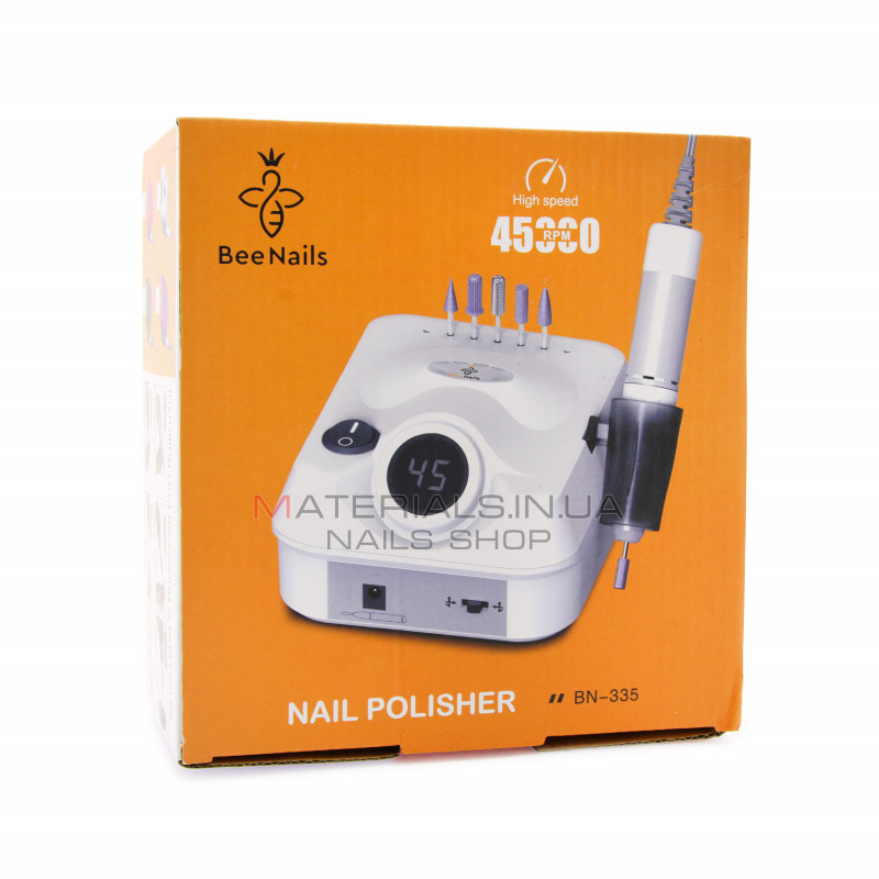 Апарат для манікюру та педикюру BN-335 Bee Nails, 45000 об. 65Вт, black Апарат для манікюру та педикюру BN-335 Bee Nails, 45000 об. 65Вт, black