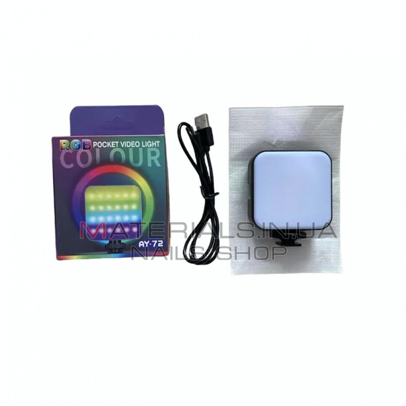 LED-відеосвітло AY-72, RGB