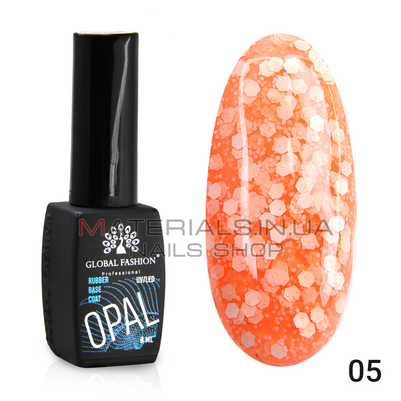 Каучуковая база Snow flakes Global Fashion 8 мл, 05