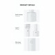 Портативный мини вентилятор WT-F69 White