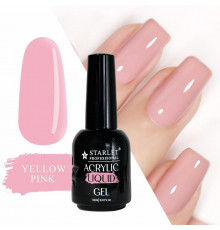 Жидкий акригель для ногтей Starlet Professional, 15 мл, Yellow Pink