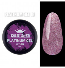Platinum Gel Гель - платинум Designer Professional із шиммером, 5 мл. №18