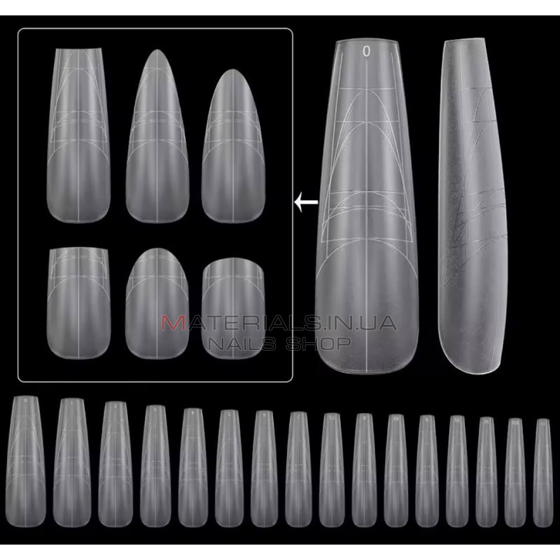 Fast Gel Tips MT1 (Multiforms) - типси гелеві Дизайнер 120 шт/уп Fast Gel Tips MT1 (Multiforms) - типси гелеві Дизайнер 120 шт/уп