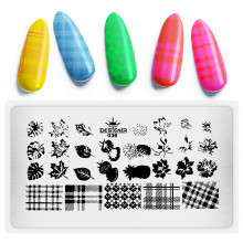 Диск для стемпінгу Designer металевий (12x6 см) №036