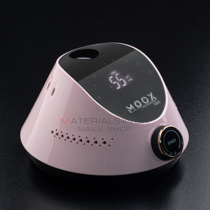 Фрезер Мокс X805 (Pink) на 55 000 об./мин. и 80W. для маникюра и педикюра Фрезер Мокс X805 (Pink) на 55 000 об./мин. и 80W. для маникюра и педикюра