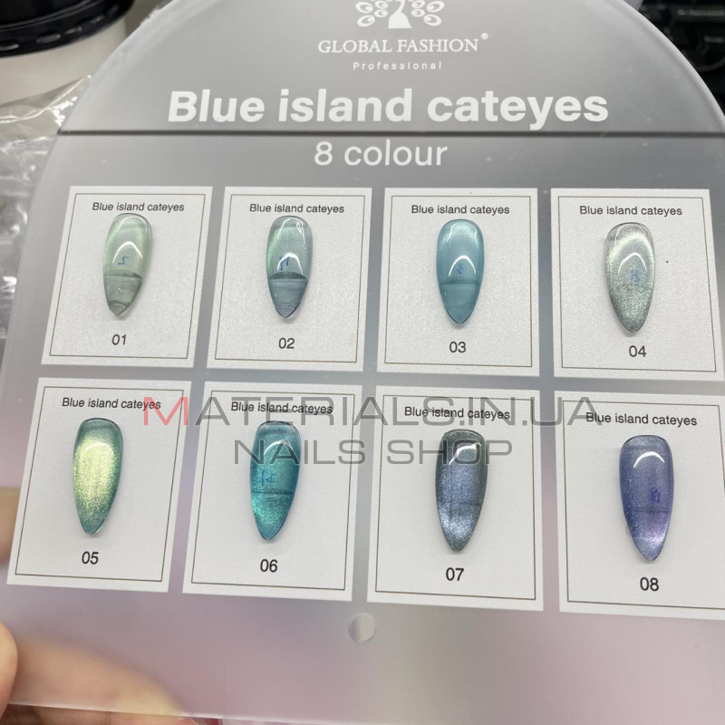 Гель-лак Blue Island Cat Eyes №02 Global, 8ml