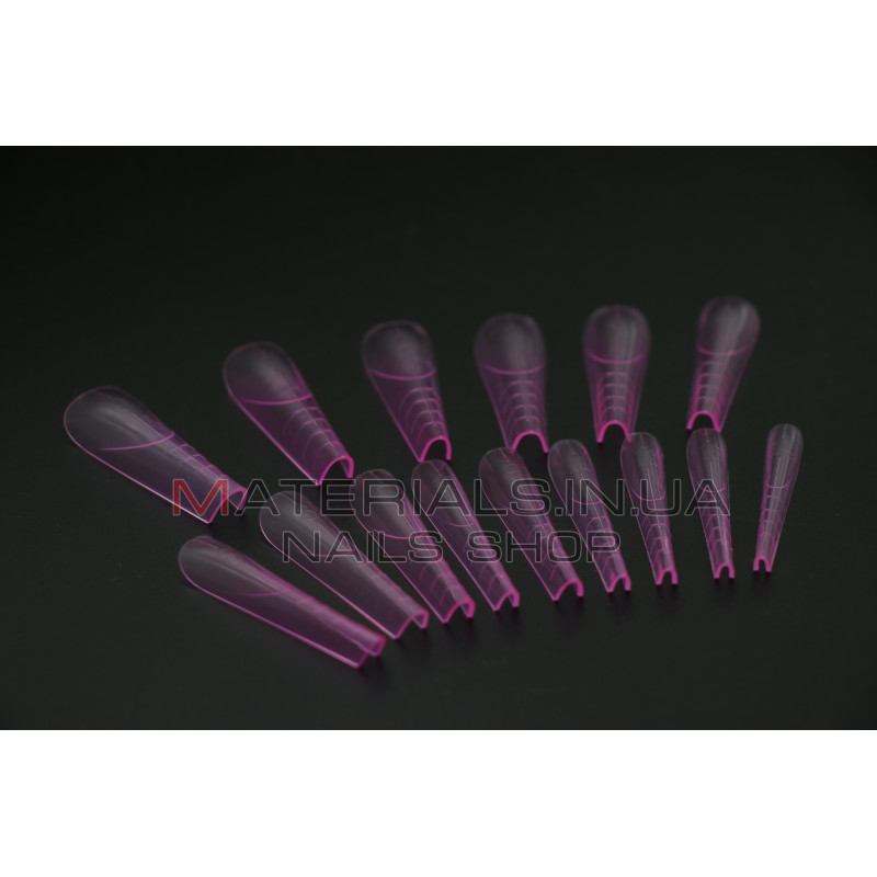 Верхні форми арочні для викладного френчу, Bee Nails, 150 шт