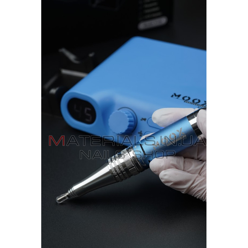 Фрезер Мокс X100 (Sky blue) на 45 000 об/хв. та 70W. для манікюру та педикюру