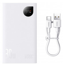 Power Bank 20000 mAh | 30W | Digital Display — Baseus (PPAD050) — PPAD050002 White