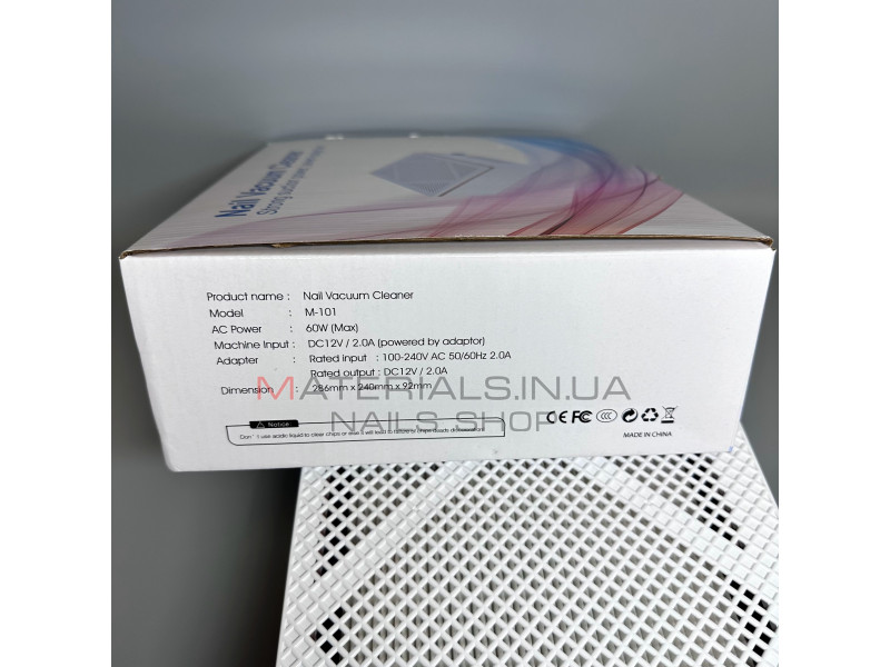 Настольная вытяжка-пылесос М-101 c НЕРА фильтром, 60 Вт. Белый