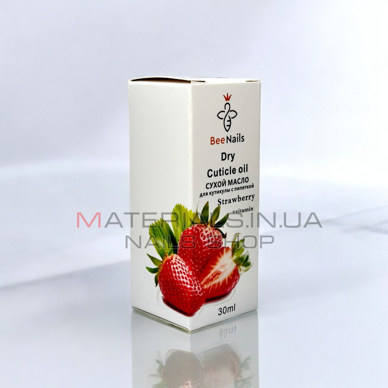 Сухе масло для кутикули BeeNails "Strawberry", 30 мл