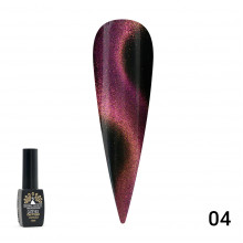 Гель лак 24D кошачий глаз Global Fashion 8 мл, 04